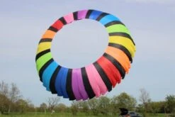 Ring Kite 2,7m Rainbow-schwarz -Günstiger Spielzeug Geschäft ring27 sw rb 3