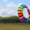 Ring Kite 4m Rainbow/schwarz