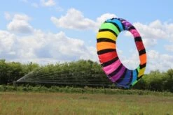 Ring Kite 4m Rainbow/schwarz